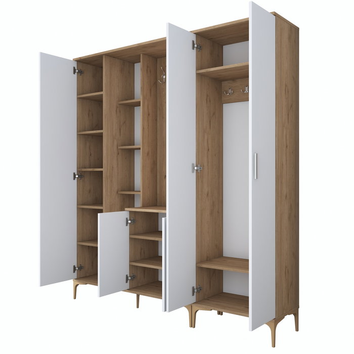 Hanah Home Recibidor EA129 - 2797 Nogal y Blanco